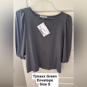 T.J.Maxx Gray Women's Blouse